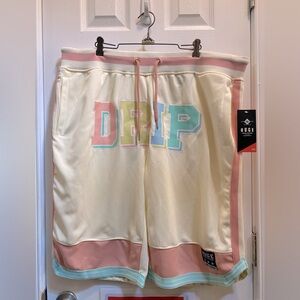 NWT Huge Fashion Exchange “DRIP” Men’s 4XL Pastel Basketball Shorts
